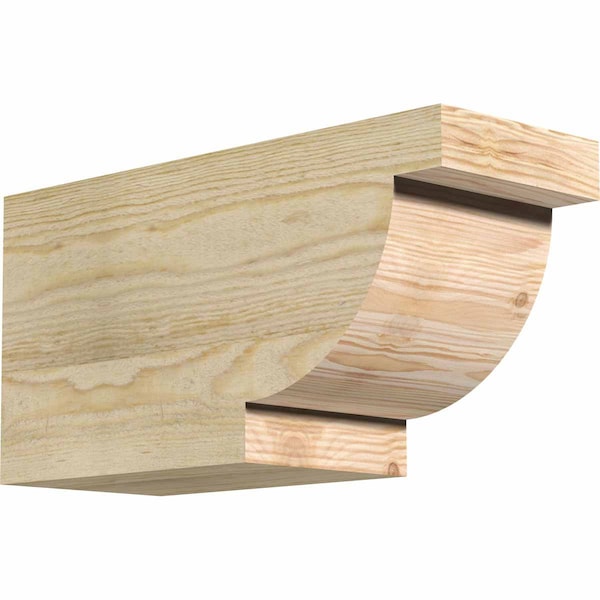 Ekena Millwork Alpine Rough Sawn Rafter Tail, Douglas Fir, 6"W x 8"H x 16"L RFT06X08X16ALP00RDF - main